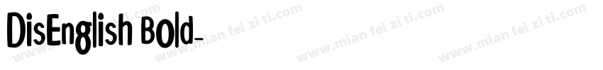 DisEnglish Bold字体转换